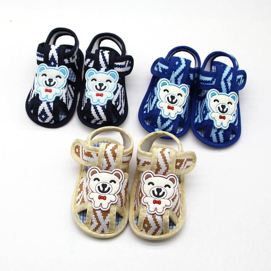 Toddler Boys Summer Shoes Cartoon Soft Sole Outdoor First Walker Shoes 0-18 Months - Mubimart