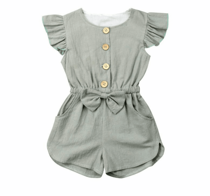 Toddler Girl Clothes Kids Baby Girls Summer Ruffles Sleeve - Mubimart