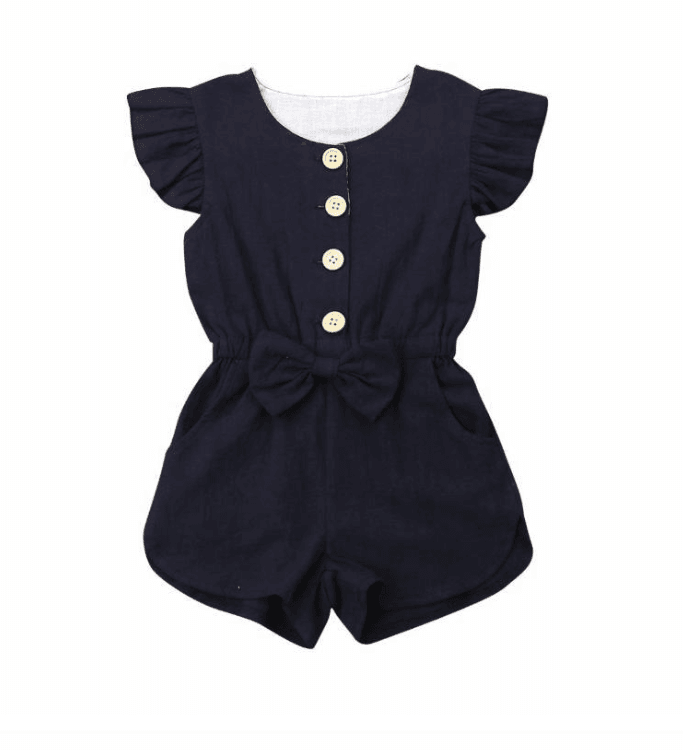 Toddler Girl Clothes Kids Baby Girls Summer Ruffles Sleeve - Mubimart