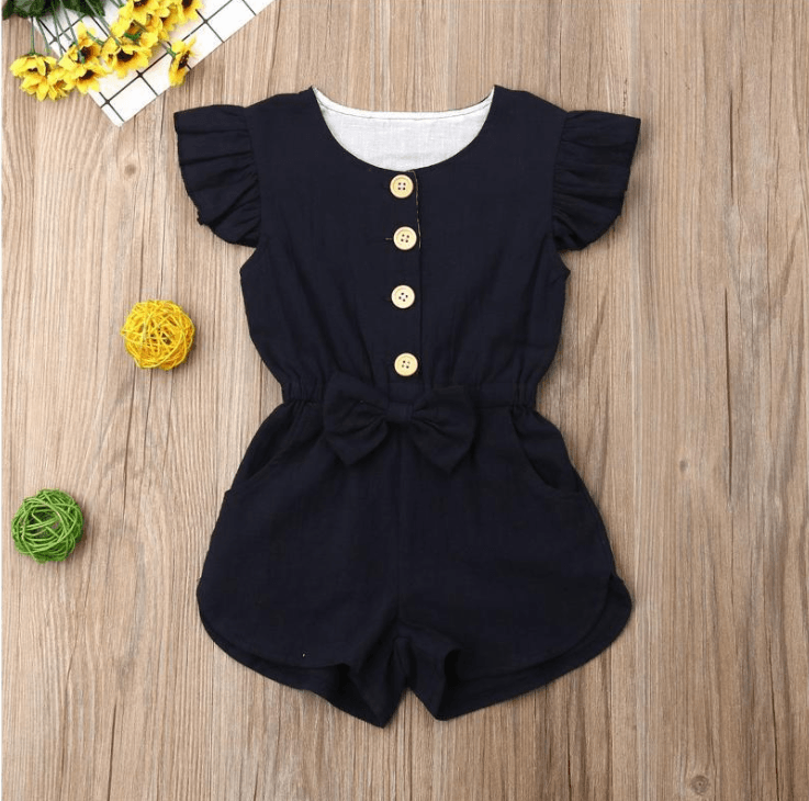 Toddler Girl Clothes Kids Baby Girls Summer Ruffles Sleeve - Mubimart