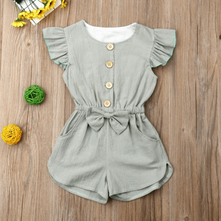 Toddler Girl Clothes Kids Baby Girls Summer Ruffles Sleeve - Mubimart
