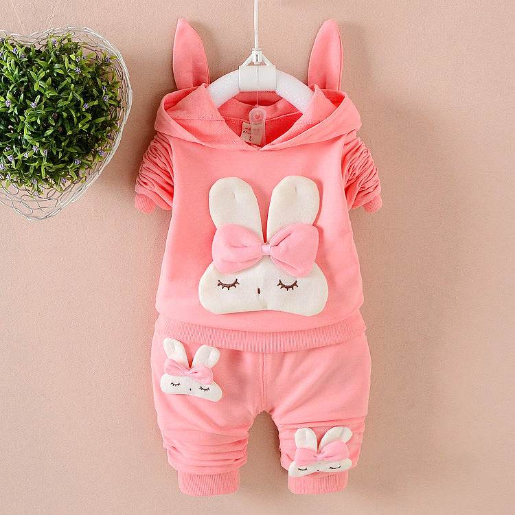 Toddler Girls Clothing Outfit 2 Piece Long Sleeve Hoodie Sweatshirt Pants Outfits Set 9 24 Months - Mubimart