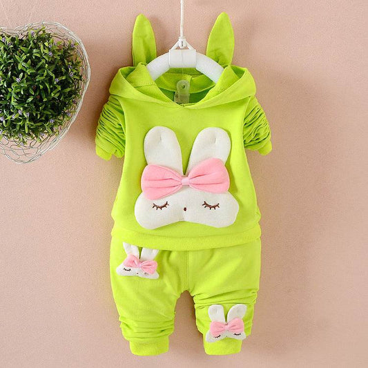 Toddler Girls Clothing Outfit 2 Piece Long Sleeve Hoodie Sweatshirt Pants Outfits Set 9 24 Months - Mubimart