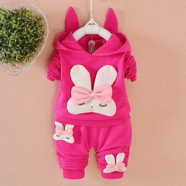 Toddler Girls Clothing Outfit 2 Piece Long Sleeve Hoodie Sweatshirt Pants Outfits Set 9 24 Months - Mubimart