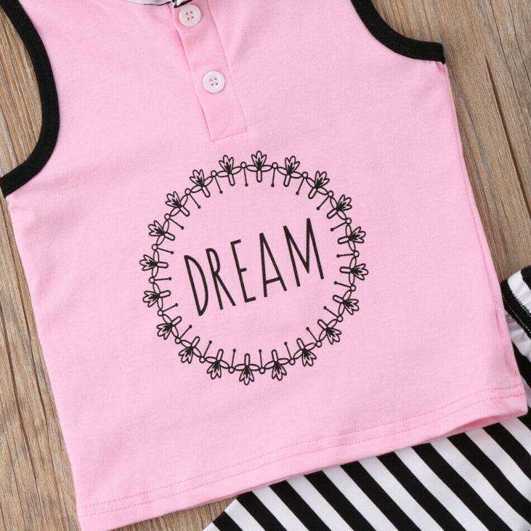 Toddler Kids Baby Girl 1T-6T Hoodie Top Pants Striped Leggings Headband Outfit Clothes - Mubimart