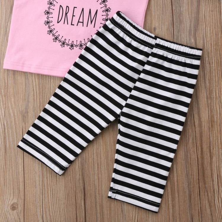 Toddler Kids Baby Girl 1T-6T Hoodie Top Pants Striped Leggings Headband Outfit Clothes - Mubimart