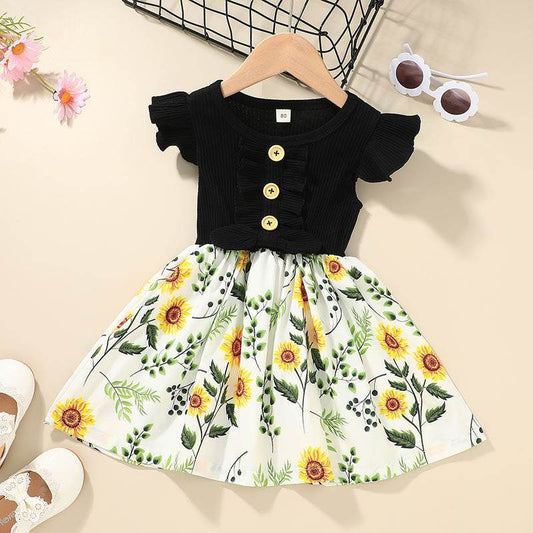 Toddler Kids Baby Girls Clothes Summer Girls Dress - Mubimart