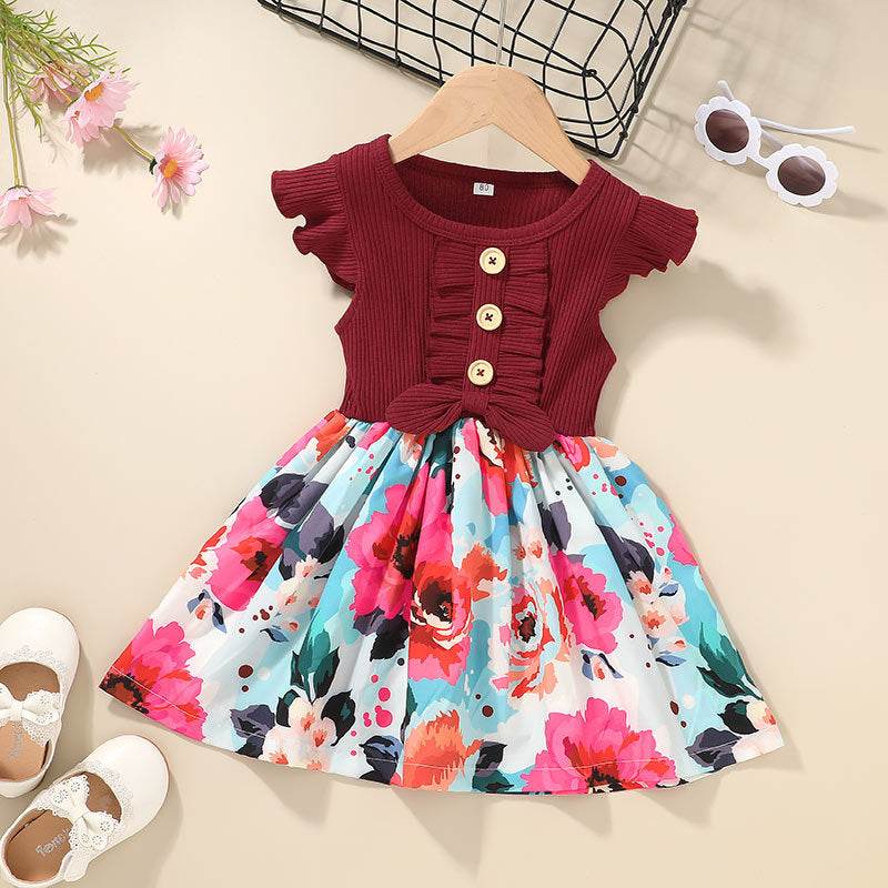 Toddler Kids Baby Girls Clothes Summer Girls Dress - Mubimart