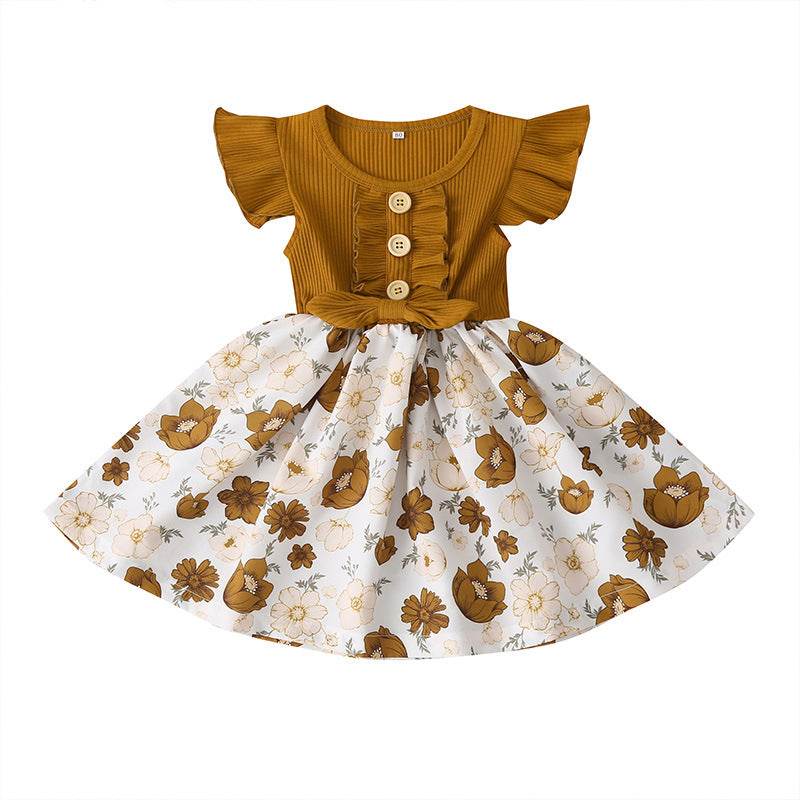 Toddler Kids Baby Girls Clothes Summer Girls Dress - Mubimart