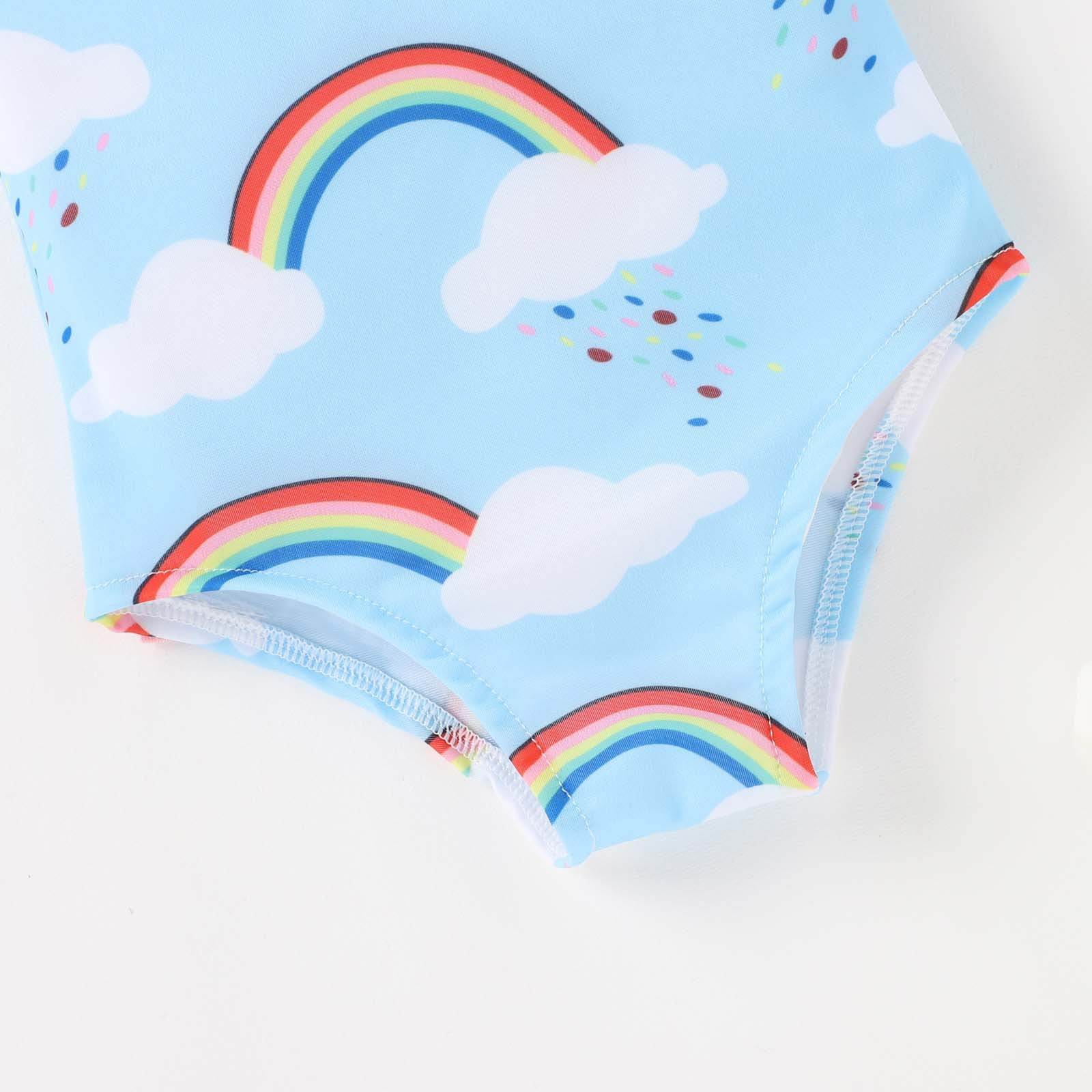 Toddler Striped One-Piece Triangle Ha Girl Baby Swimsuit - Mubimart