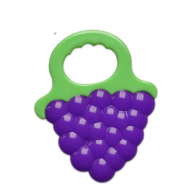 Toddlers Infants Baby Teething Toy Soft Silicone Fruit Teether Holder - Mubimart