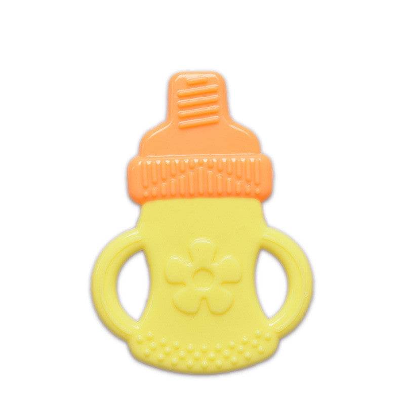 Toddlers Infants Baby Teething Toy Soft Silicone Fruit Teether Holder - Mubimart