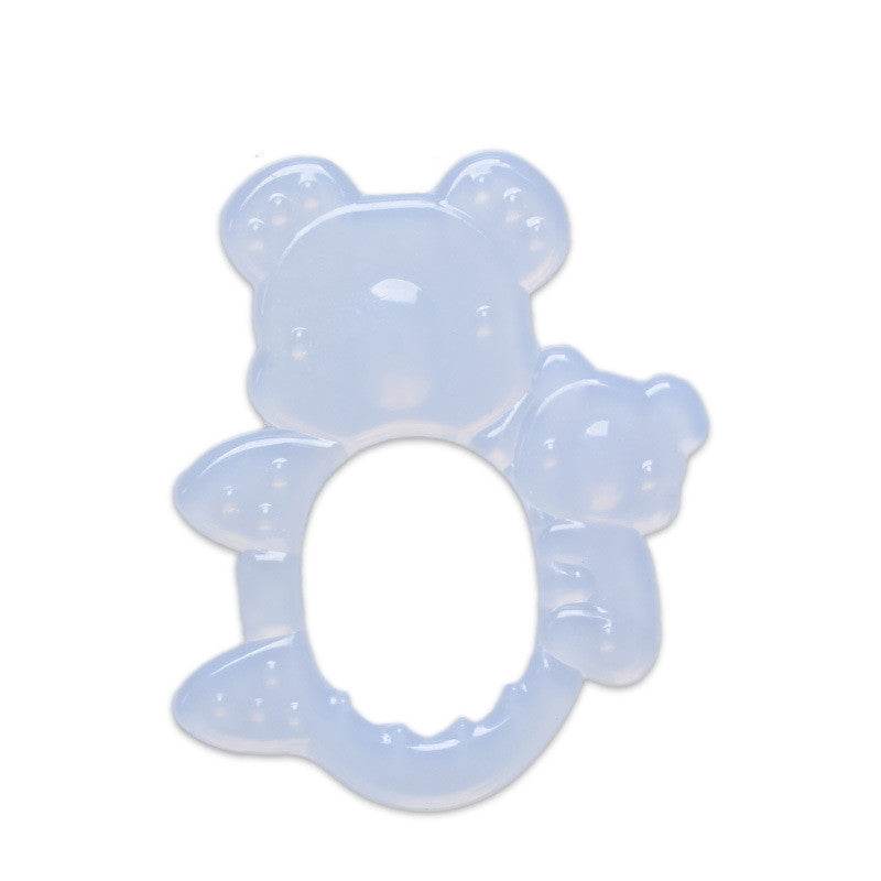 Toddlers Infants Baby Teething Toy Soft Silicone Fruit Teether Holder - Mubimart