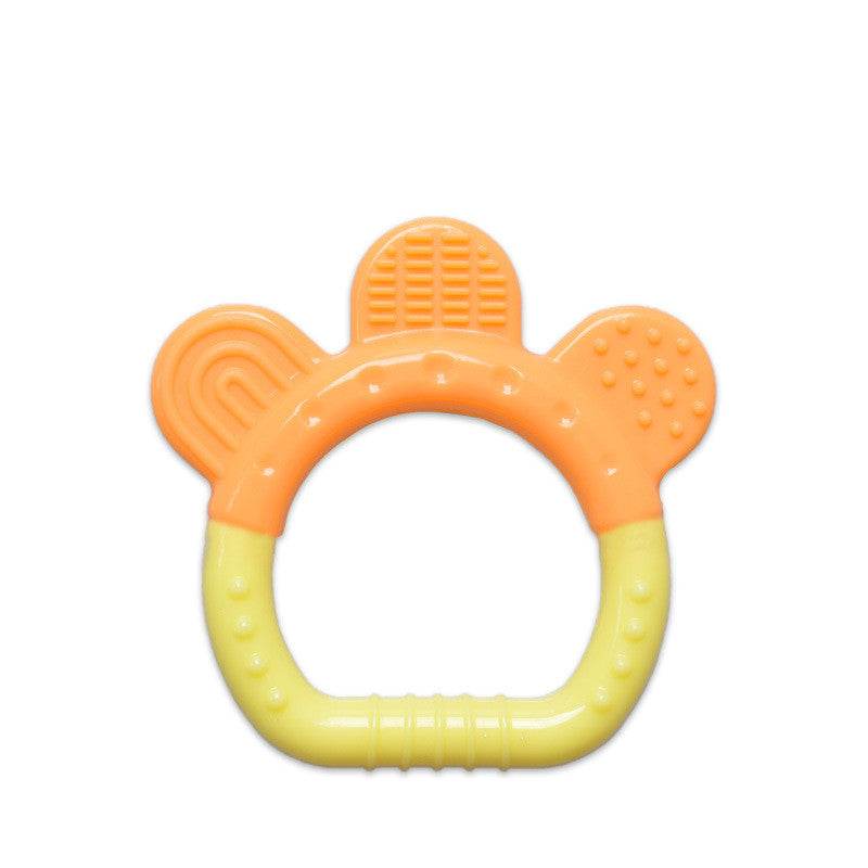Toddlers Infants Baby Teething Toy Soft Silicone Fruit Teether Holder - Mubimart