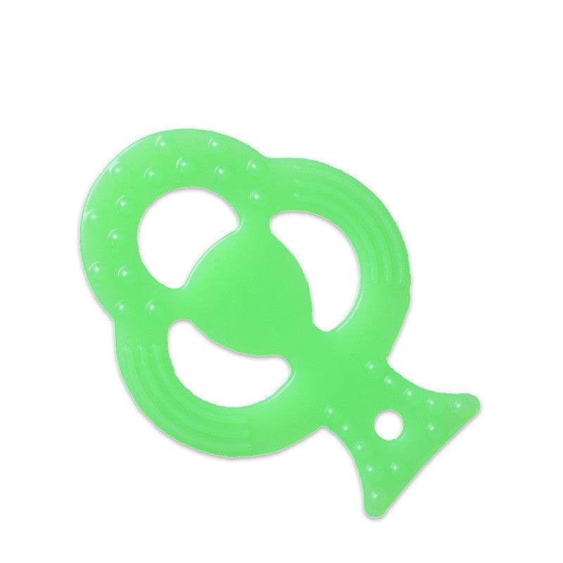 Toddlers Infants Baby Teething Toy Soft Silicone Fruit Teether Holder - Mubimart