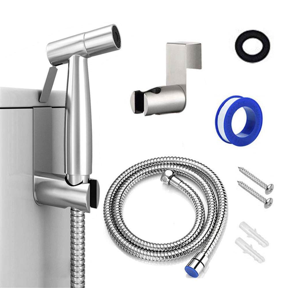 Toilet Companion Bidet Spray Gun Set High Pressure Booster Nozzle Toilet Spray Gun - Mubimart