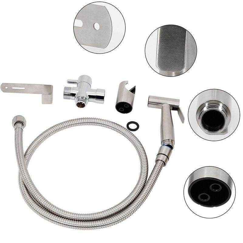 Toilet Companion Bidet Spray Gun Set High Pressure Booster Nozzle Toilet Spray Gun - Mubimart