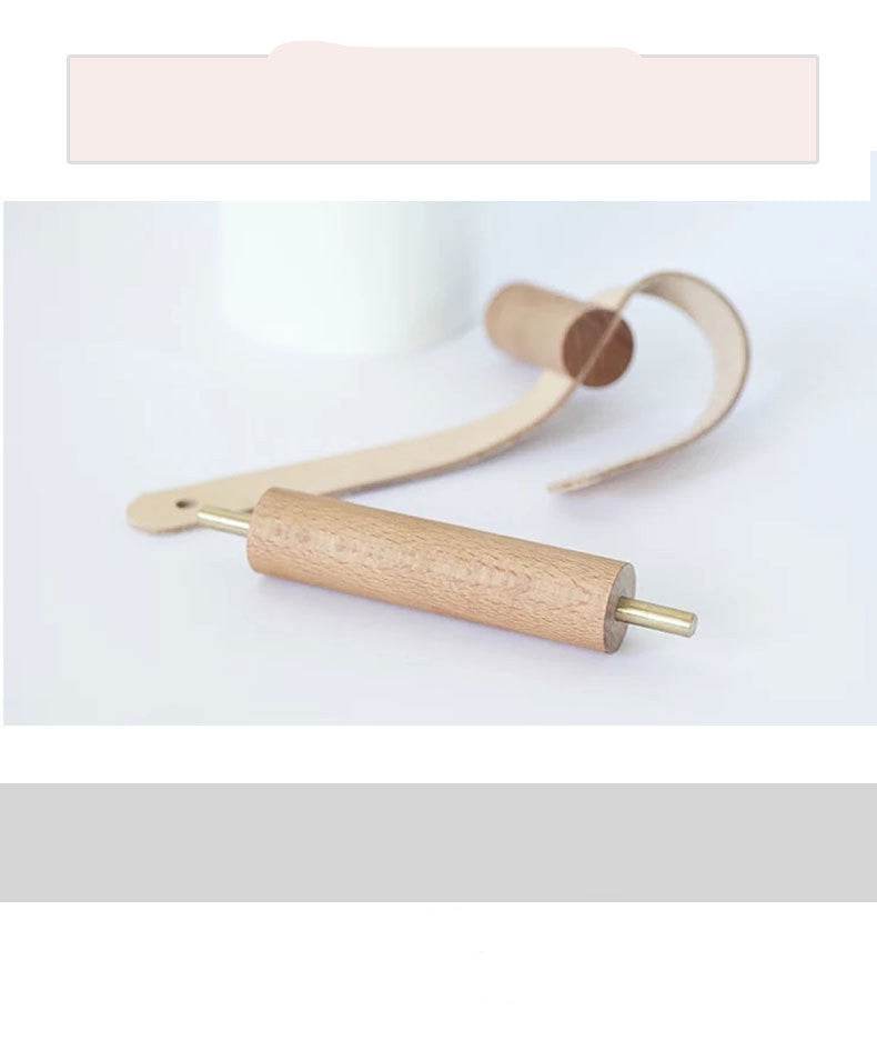 Toilet Hotel Paper Towel Holder Wooden Vertical Creative Paper Roll Holder Household Paper Roll Perforation-Free Hanger Paper Towel Holder - Mubimart