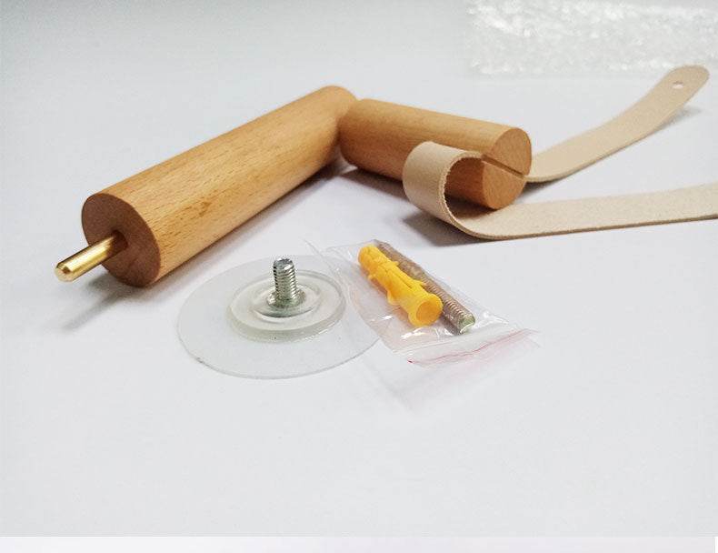 Toilet Hotel Paper Towel Holder Wooden Vertical Creative Paper Roll Holder Household Paper Roll Perforation-Free Hanger Paper Towel Holder - Mubimart