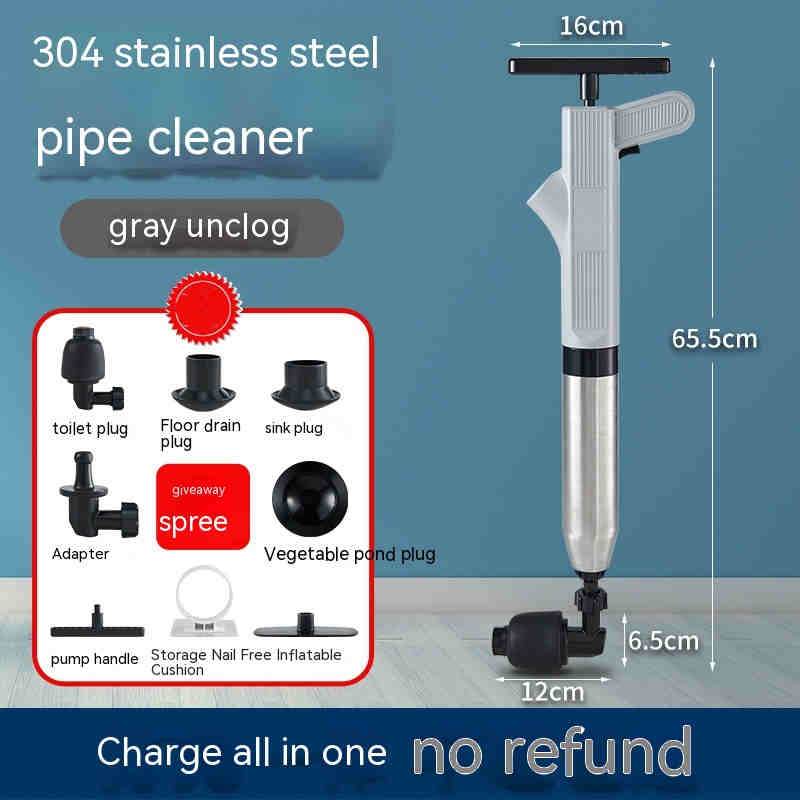 Toilet Household Pipe Unclogging Artifact Sewer Toilet Kitchen Dredging Tool Toilet Blocked Toilet Plunger - Mubimart