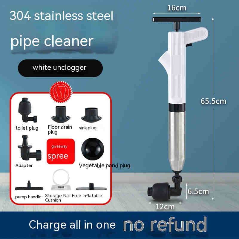 Toilet Household Pipe Unclogging Artifact Sewer Toilet Kitchen Dredging Tool Toilet Blocked Toilet Plunger - Mubimart