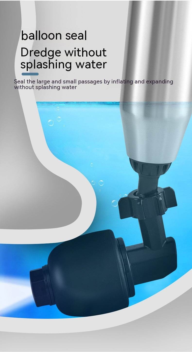 Toilet Household Pipe Unclogging Artifact Sewer Toilet Kitchen Dredging Tool Toilet Blocked Toilet Plunger - Mubimart