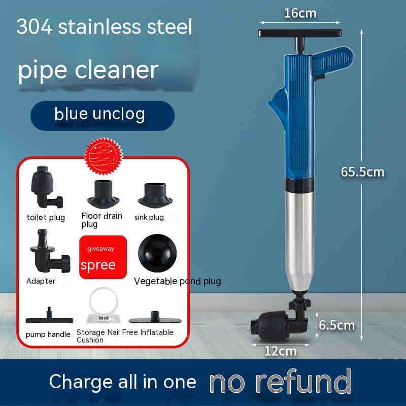 Toilet Household Pipe Unclogging Artifact Sewer Toilet Kitchen Dredging Tool Toilet Blocked Toilet Plunger - Mubimart