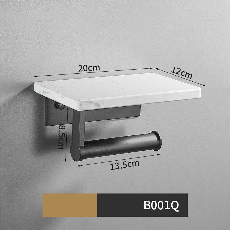 Toilet Marble Paper Towel Holder - Mubimart -  