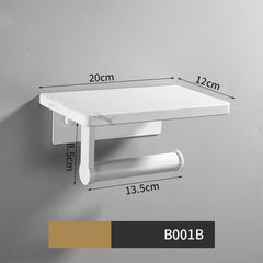 Toilet Marble Paper Towel Holder - Mubimart -  