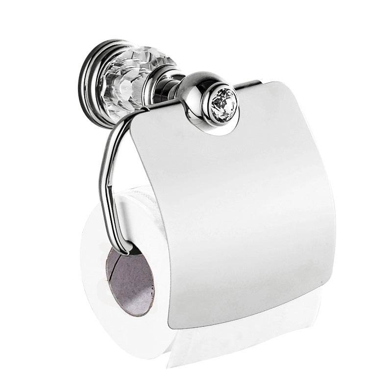 Toilet Paper Towel Holder Hand Box Paper Roll Holder Toilet Paper Towel Holder Gold - Mubimart