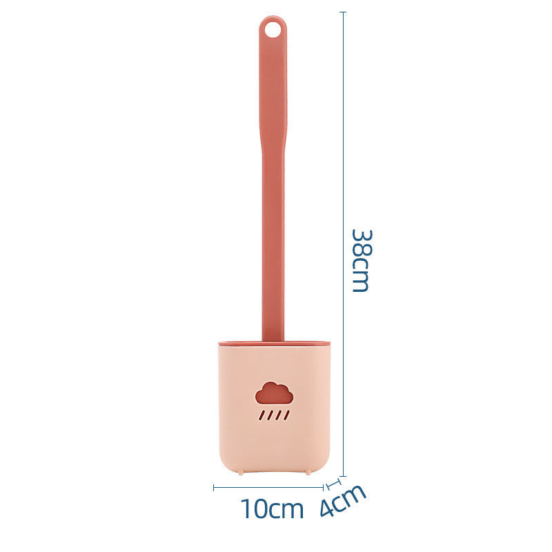 Toilet Soft Glue Dead Corner Cleaning Toilet Gap Long Handle Toilet Toilet Brush - Mubimart -  