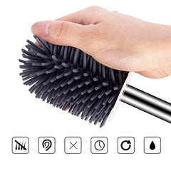 Toilet cleaning brush set round-bottomed toilet brush - Mubimart -  