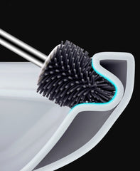 Toilet cleaning brush set round-bottomed toilet brush - Mubimart -  