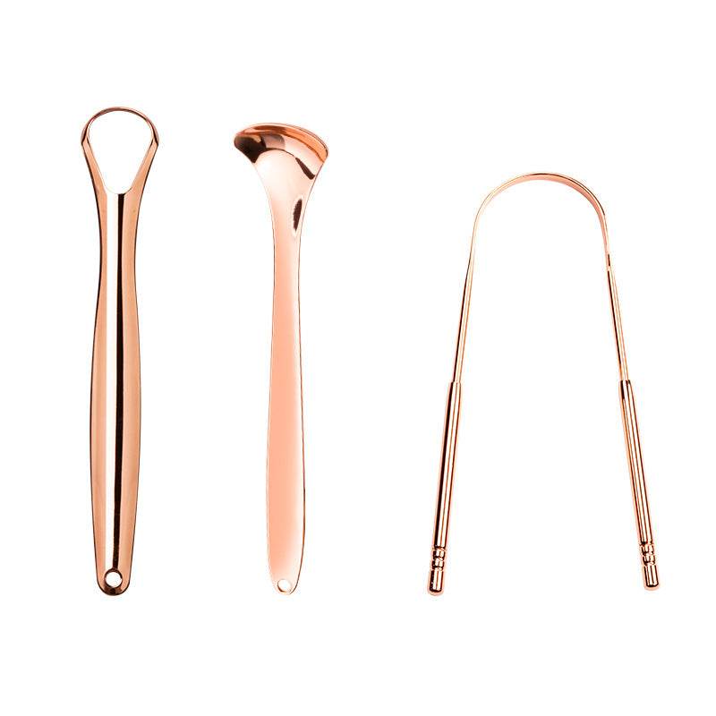 Tongue Cleaning Device And Tongue Scraper Oral Tongue Cleaning Brush To Remove Bad Breath - Mubimart