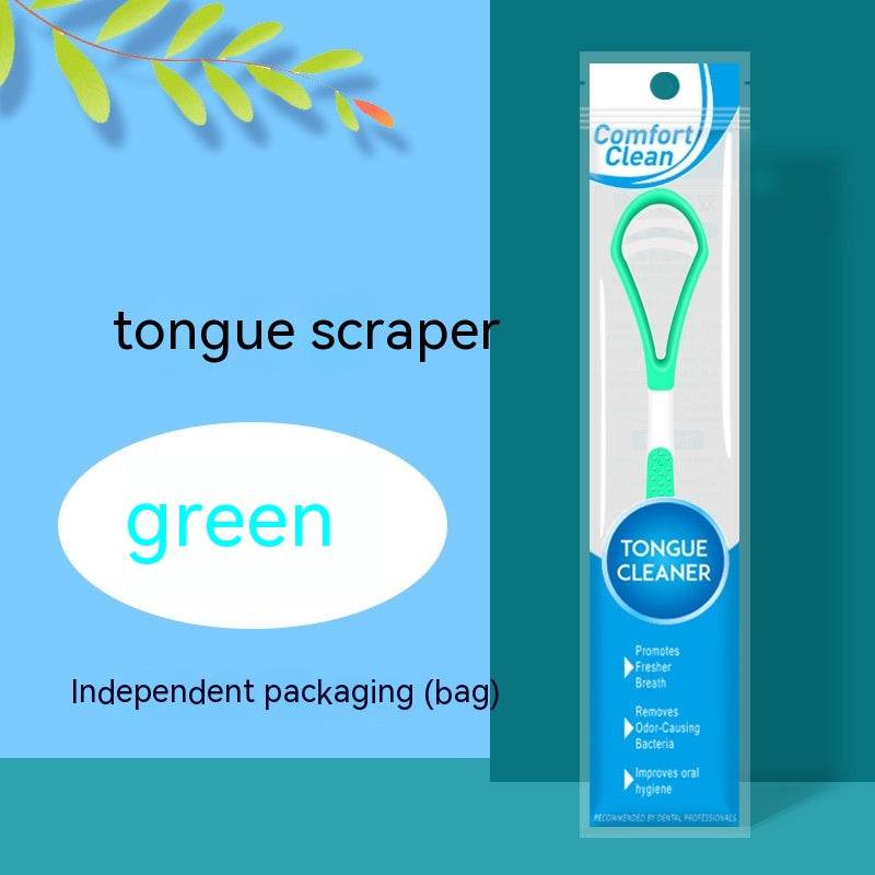 Tongue Coating Brush Tongue Scraper Clean Oral Odor - Mubimart