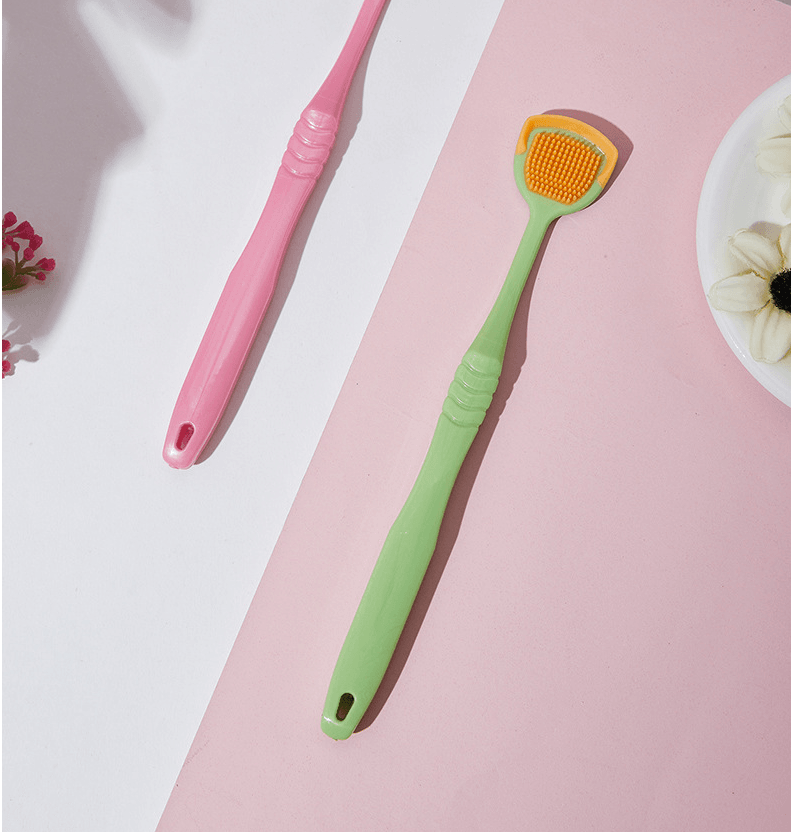 Tongue Scraper Double-sided Cleaning And Scraping Tongue Coating - Mubimart