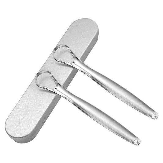 Tongue brush and tongue scraper - Mubimart