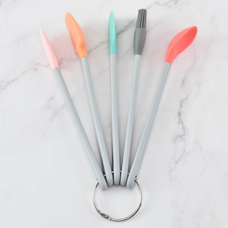 Tool Color 5-piece Spatula Silicone Spatula - Mubimart