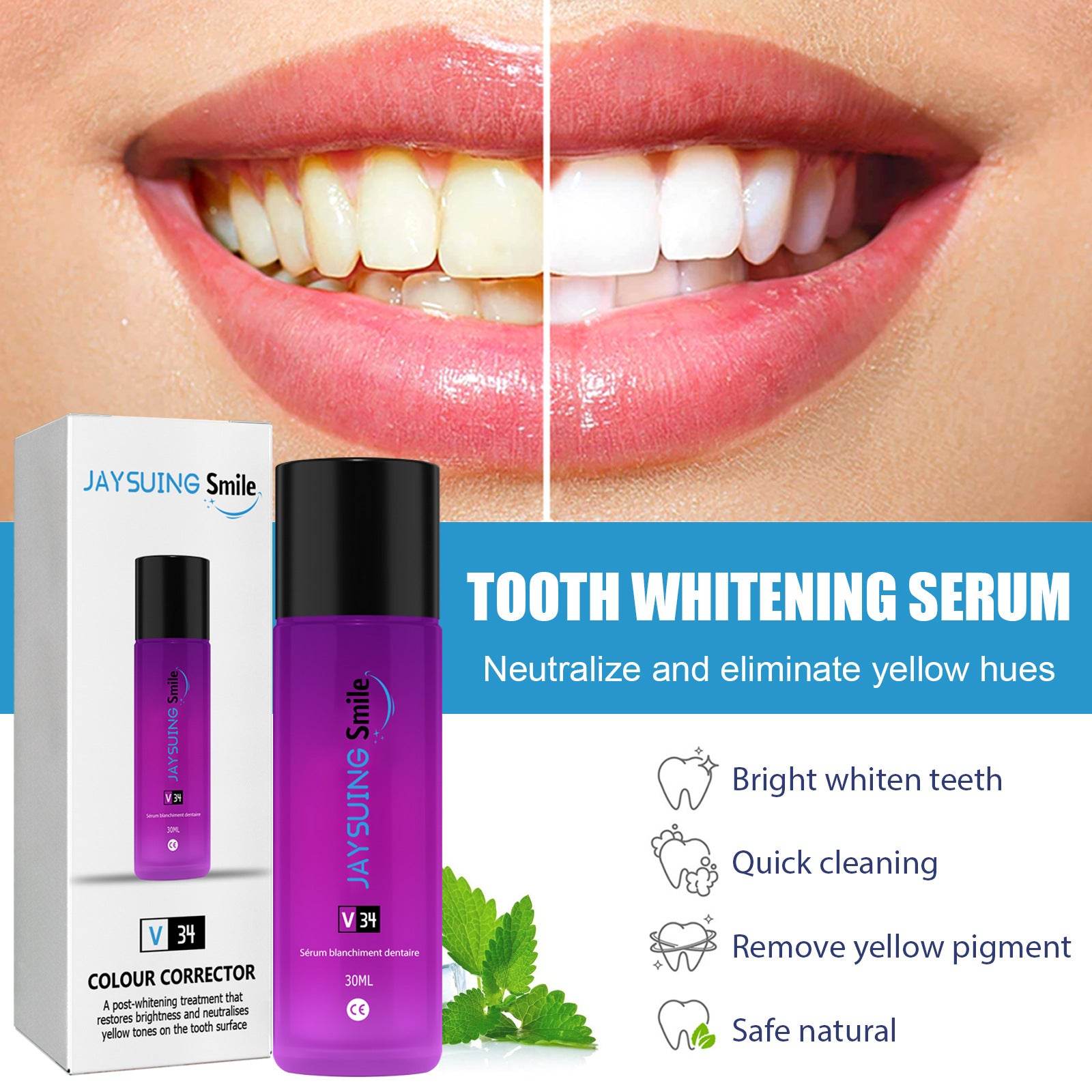 Tooth Whitening Liquid Toothpaste - Mubimart