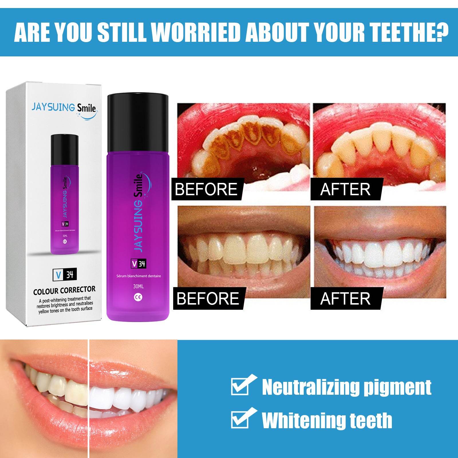 Tooth Whitening Liquid Toothpaste - Mubimart