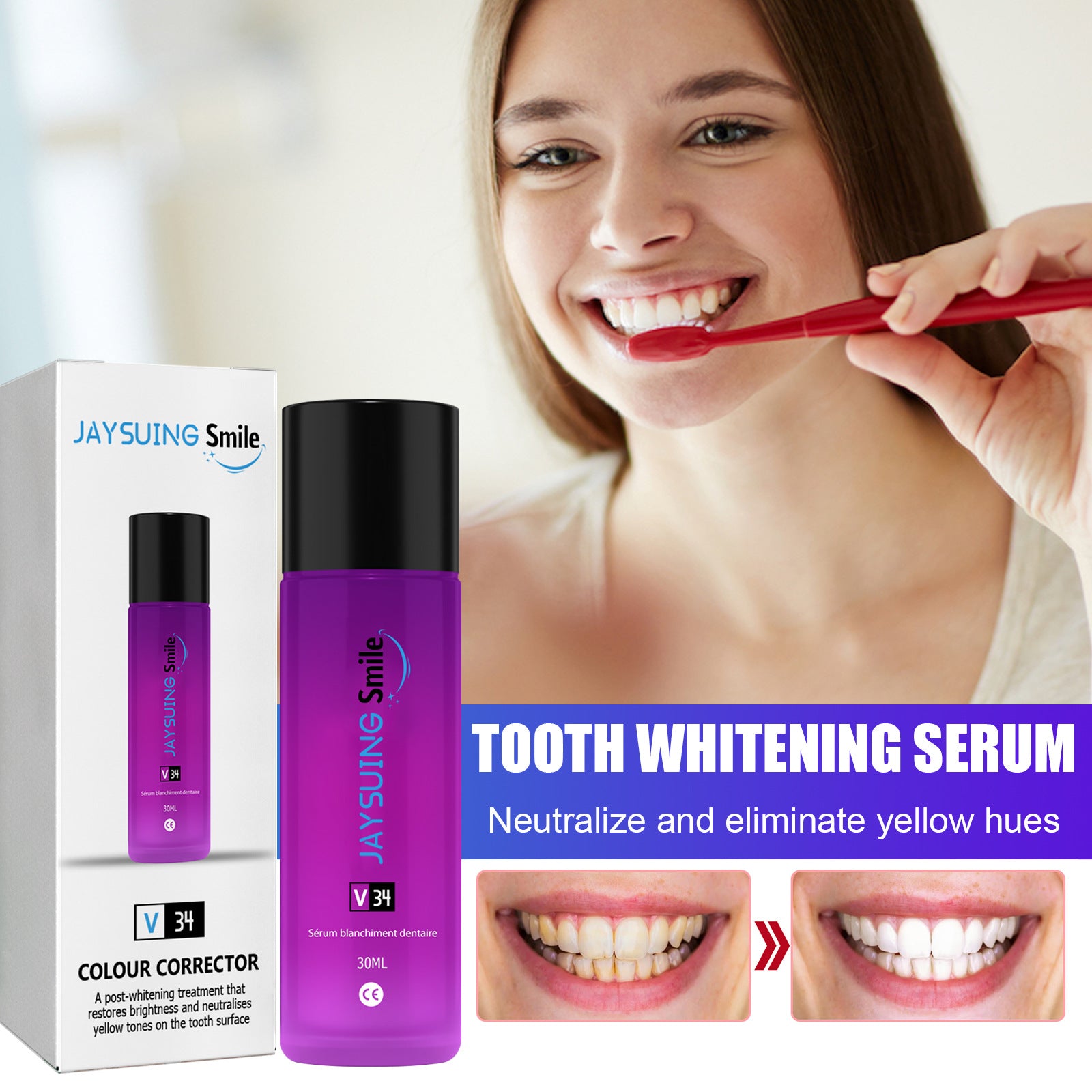 Tooth Whitening Liquid Toothpaste - Mubimart - Toothpaste 