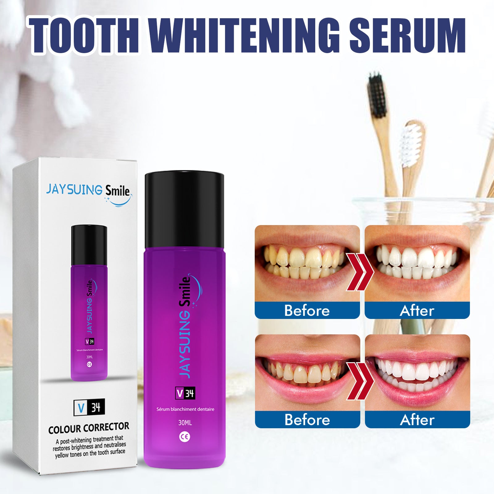 Tooth Whitening Liquid Toothpaste - Mubimart -  