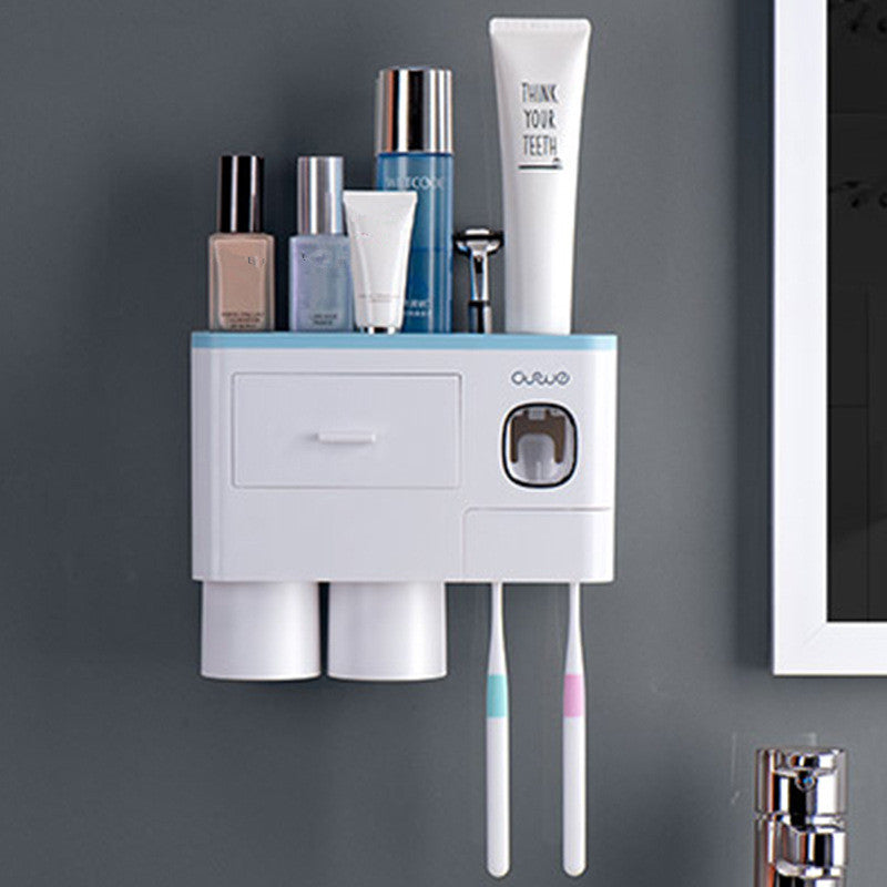 Toothbrush Rack Brush Bathroom Punch-Free Magnetic Toothbrush Holder - Mubimart -  