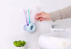 Toothbrush holder Suction wall toothbrush holder - Mubimart -  