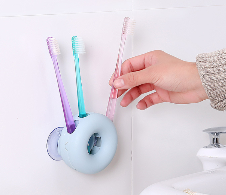 Toothbrush holder Suction wall toothbrush holder - Mubimart -  