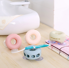 Toothbrush holder Suction wall toothbrush holder - Mubimart -  