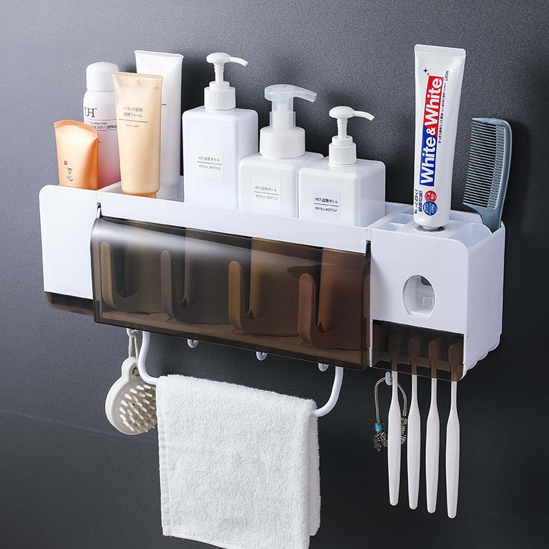 Toothbrush holder for toilet storage - Mubimart -  