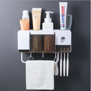 Toothbrush holder for toilet storage - Mubimart -  