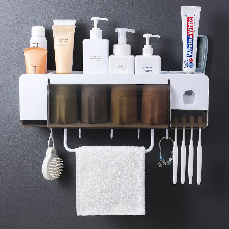 Toothbrush holder for toilet storage - Mubimart