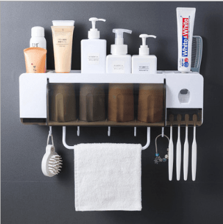Toothbrush holder for toilet storage - Mubimart